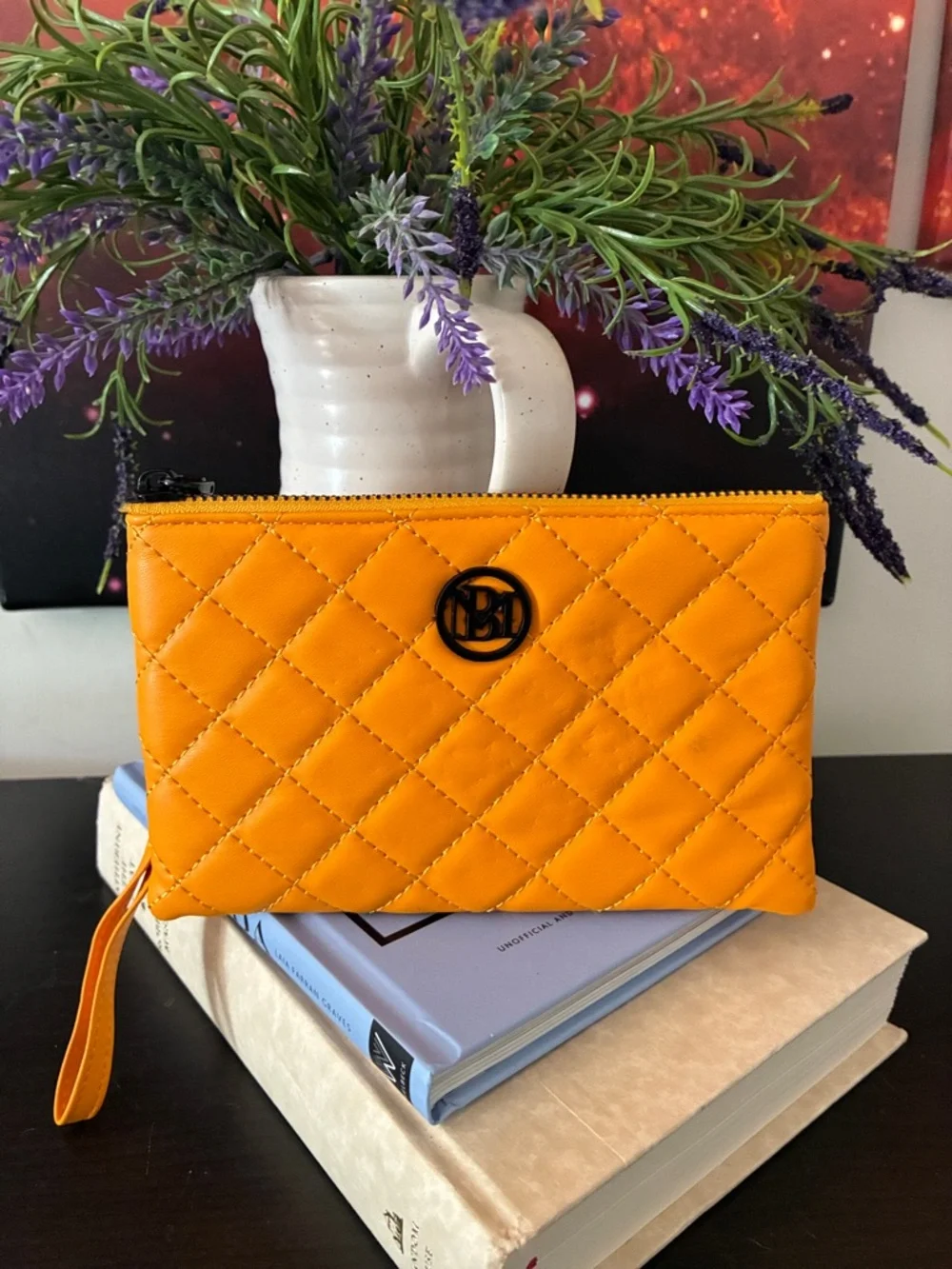 Badgley Mischka Quilted Wristlet